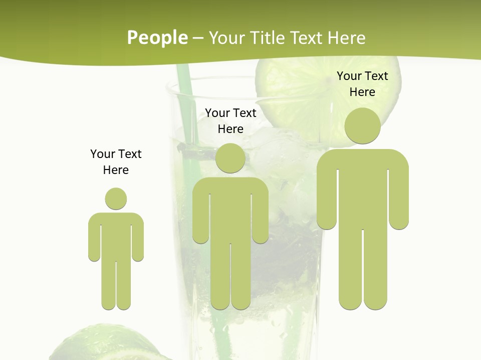 Bar Ice Object PowerPoint Template