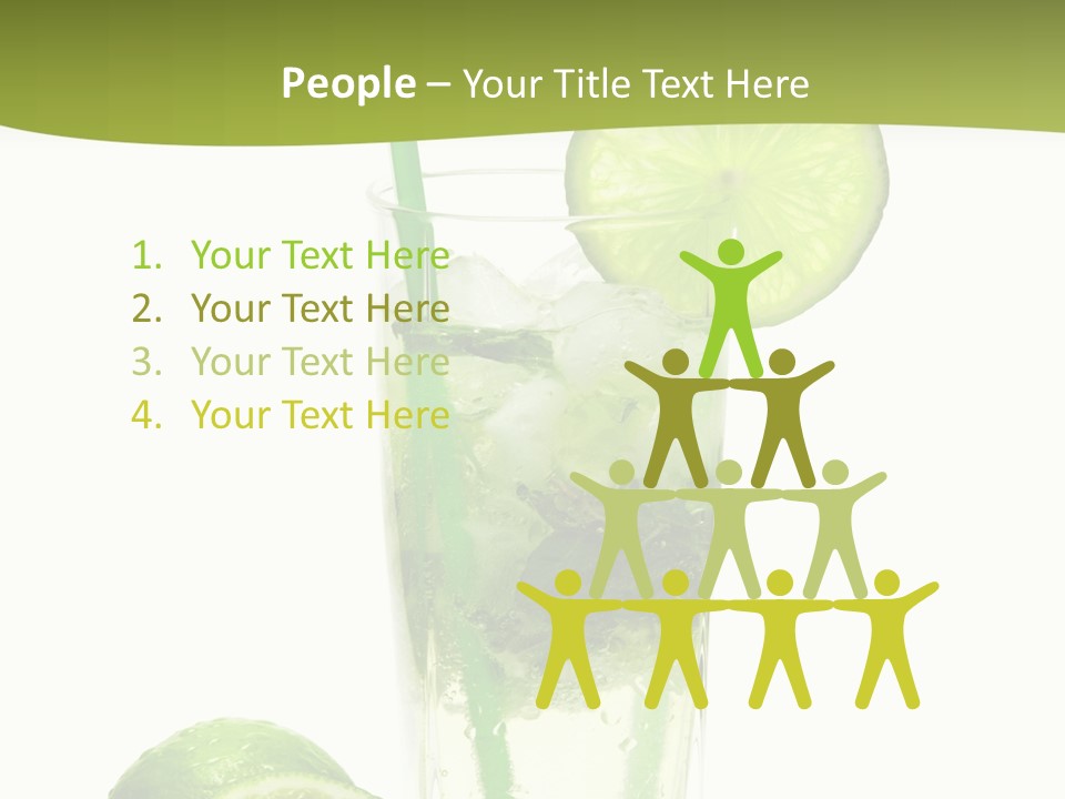 Bar Ice Object PowerPoint Template