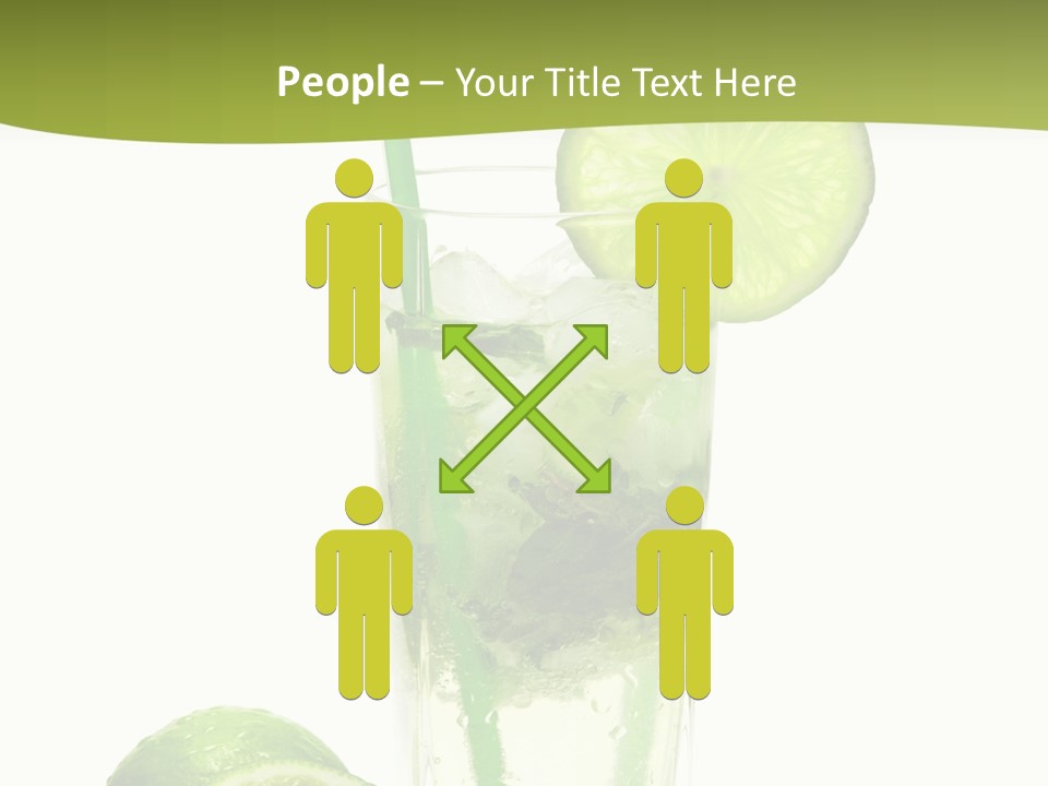 Bar Ice Object PowerPoint Template