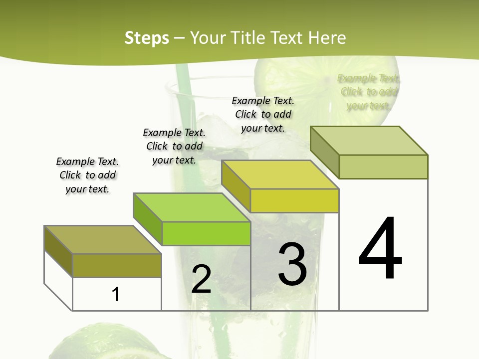 Bar Ice Object PowerPoint Template