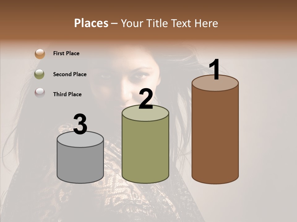 Brunette Young Elegance PowerPoint Template