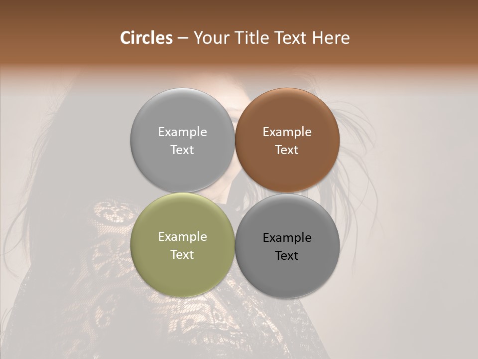 Brunette Young Elegance PowerPoint Template