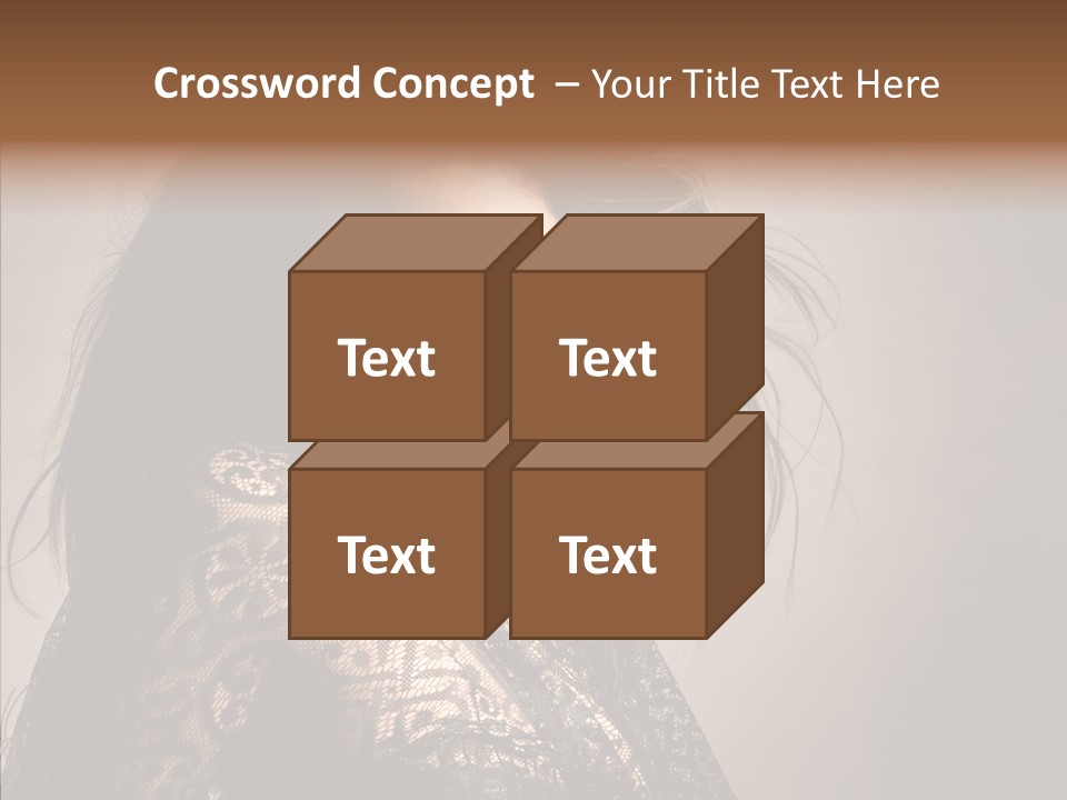 Brunette Young Elegance PowerPoint Template
