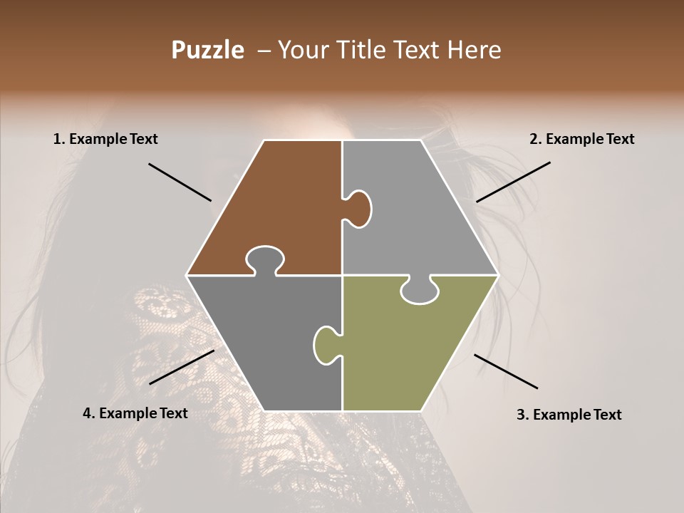 Brunette Young Elegance PowerPoint Template