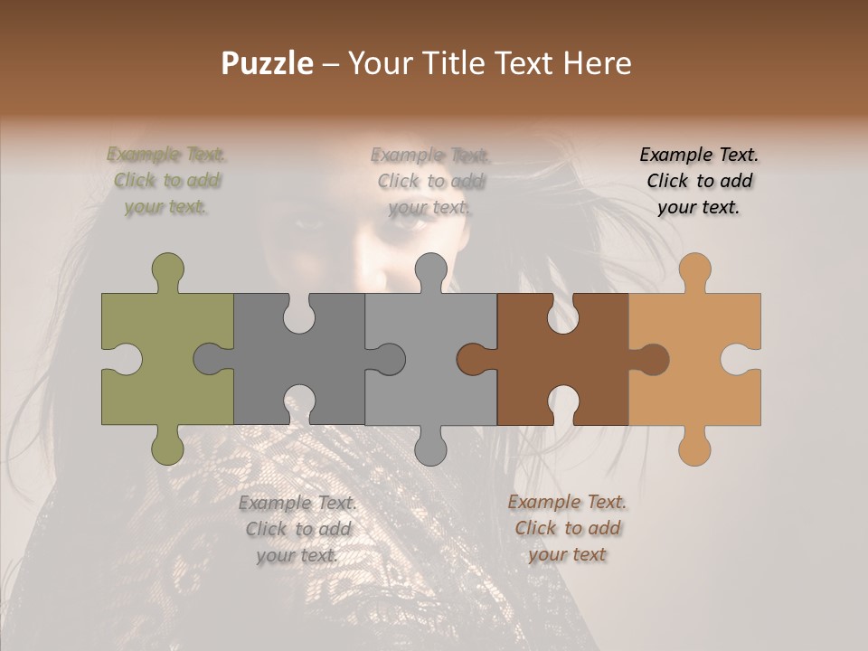 Brunette Young Elegance PowerPoint Template