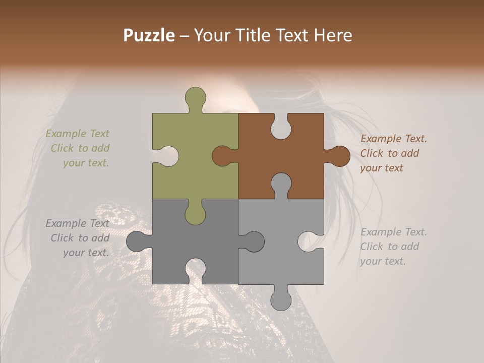 Brunette Young Elegance PowerPoint Template