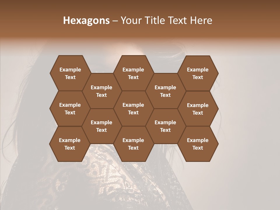 Brunette Young Elegance PowerPoint Template