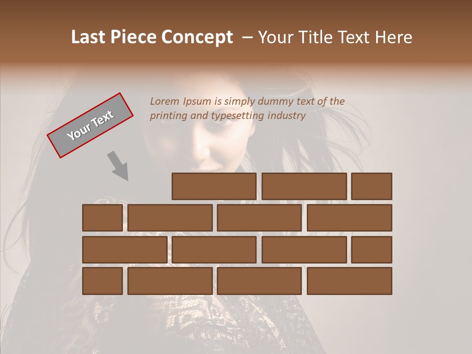 Brunette Young Elegance PowerPoint Template