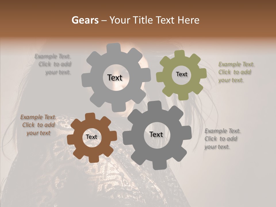 Brunette Young Elegance PowerPoint Template