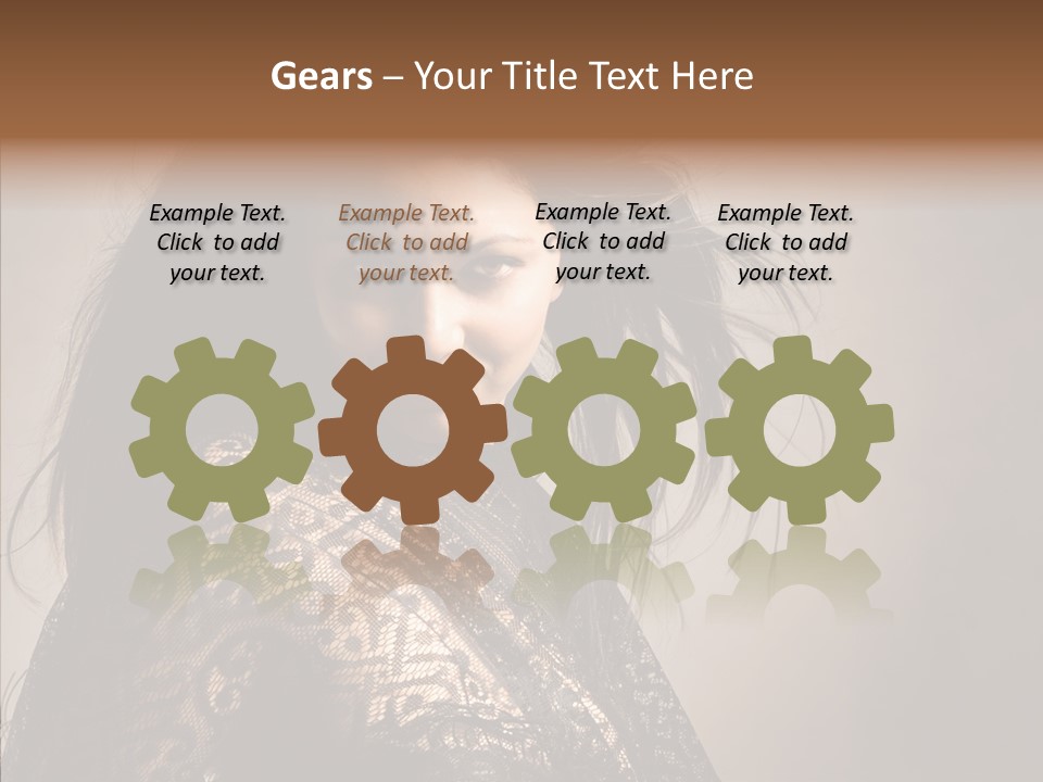 Brunette Young Elegance PowerPoint Template