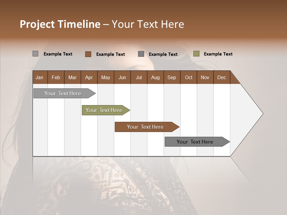 Brunette Young Elegance PowerPoint Template