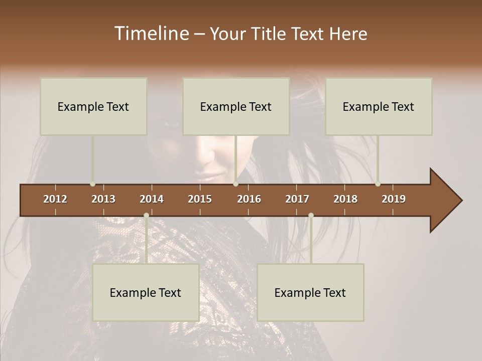 Brunette Young Elegance PowerPoint Template