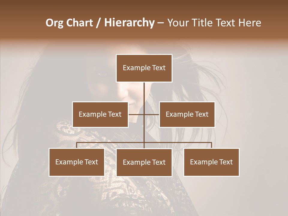 Brunette Young Elegance PowerPoint Template