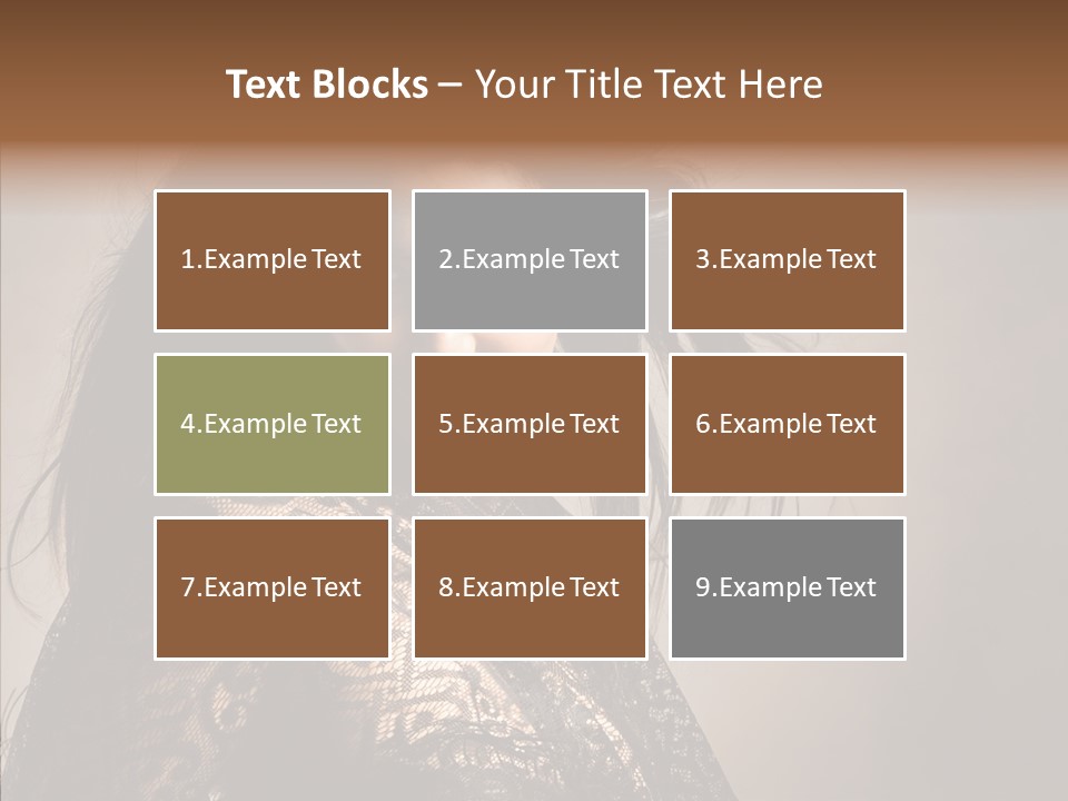 Brunette Young Elegance PowerPoint Template