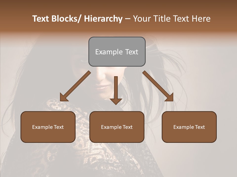 Brunette Young Elegance PowerPoint Template