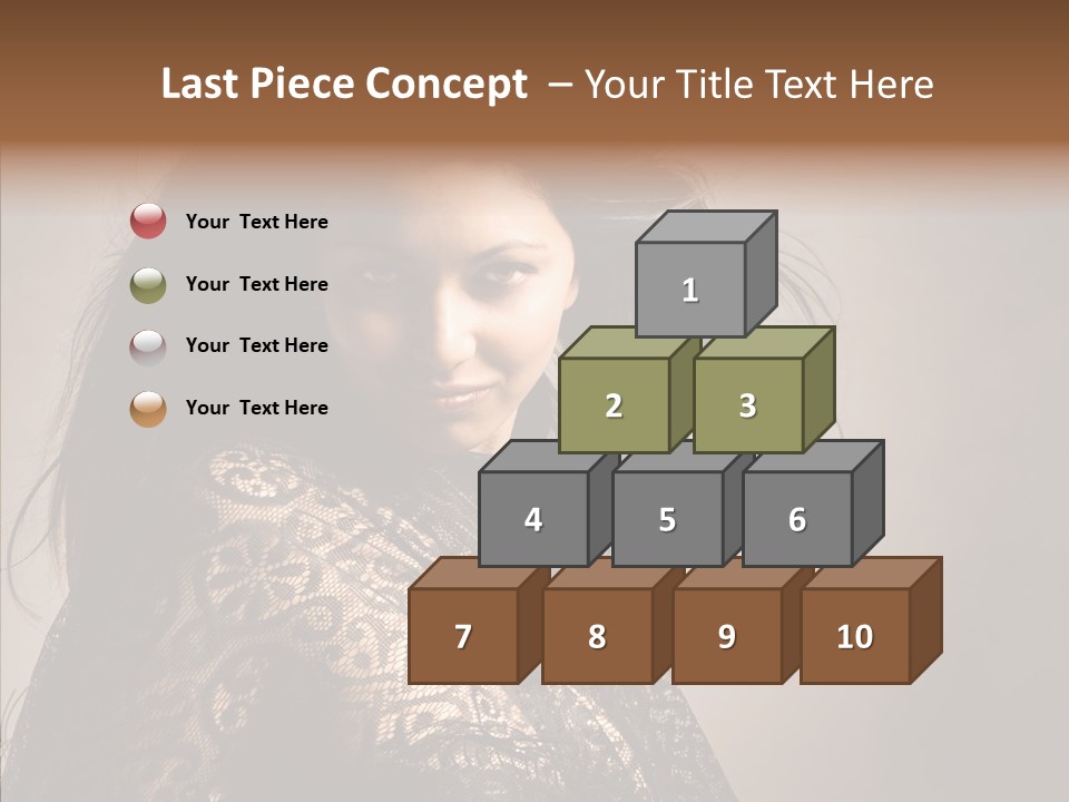 Brunette Young Elegance PowerPoint Template