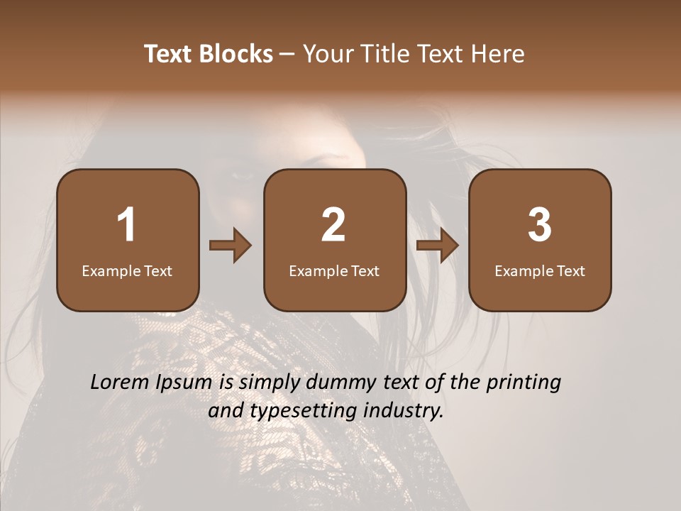 Brunette Young Elegance PowerPoint Template