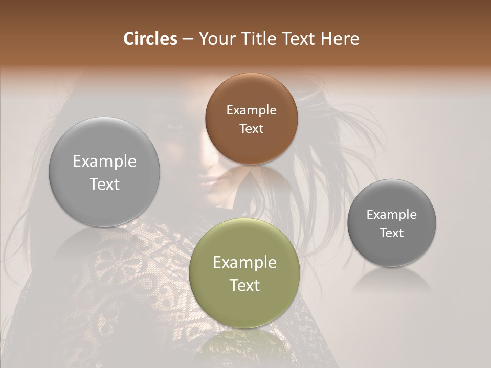Brunette Young Elegance PowerPoint Template