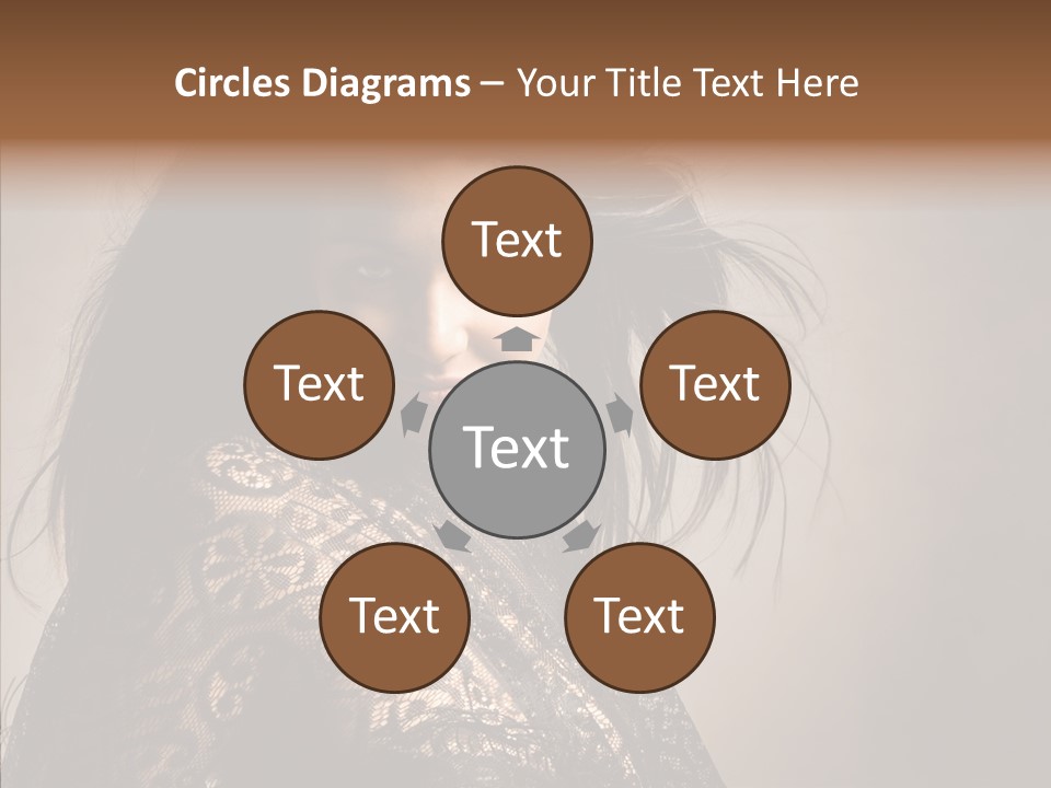 Brunette Young Elegance PowerPoint Template