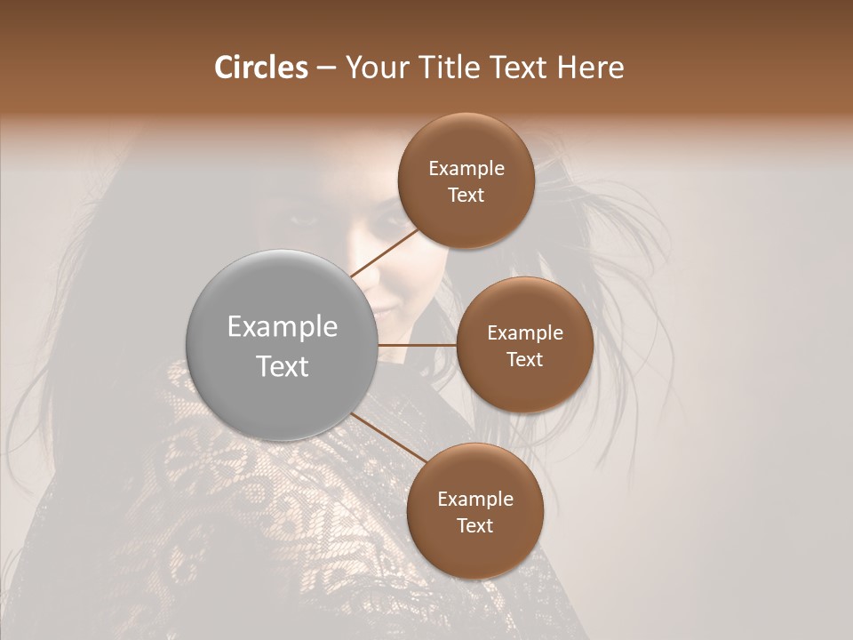 Brunette Young Elegance PowerPoint Template