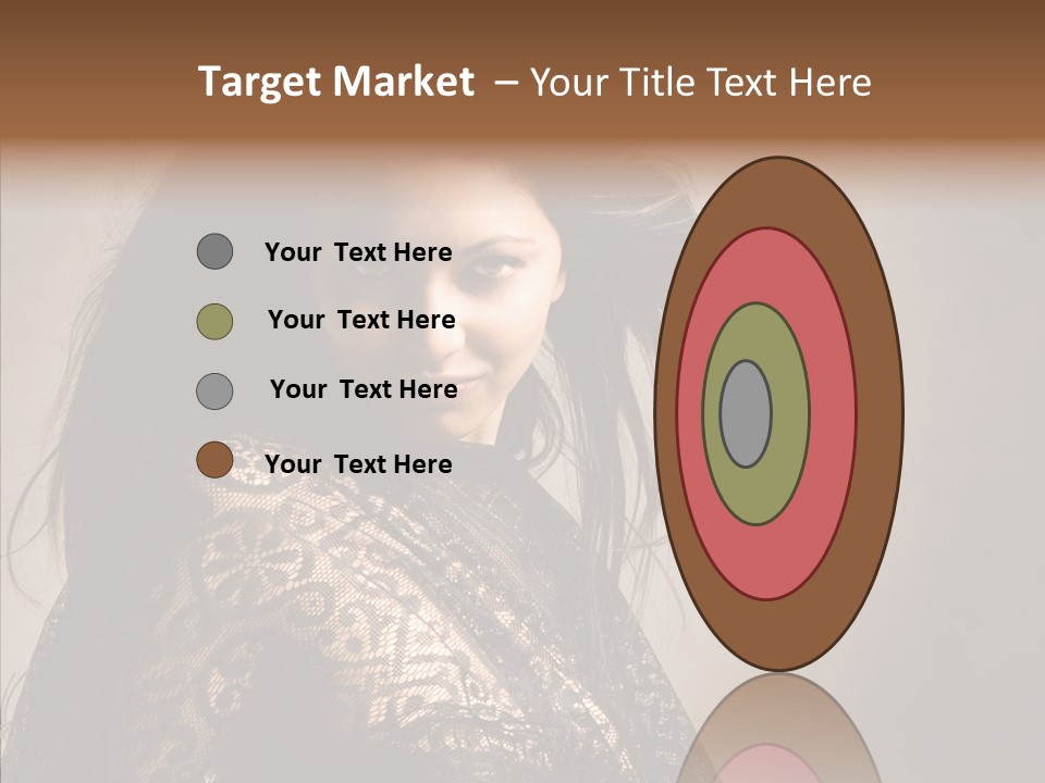 Brunette Young Elegance PowerPoint Template