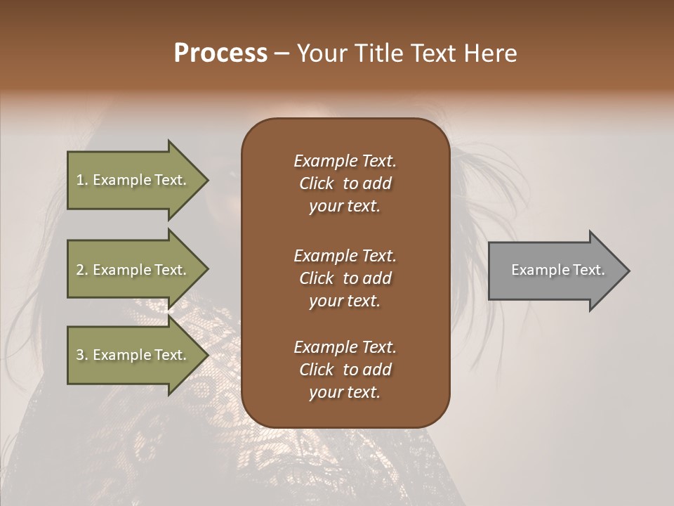 Brunette Young Elegance PowerPoint Template