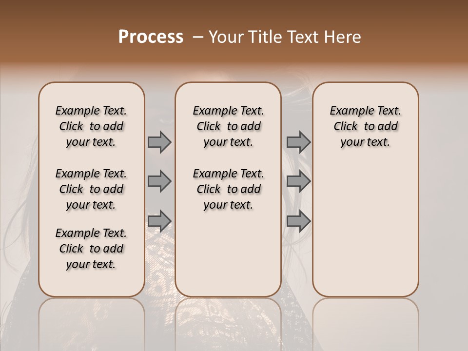 Brunette Young Elegance PowerPoint Template