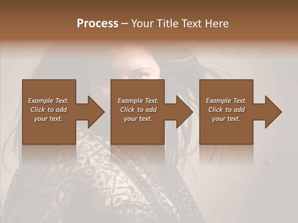 Brunette Young Elegance PowerPoint Template