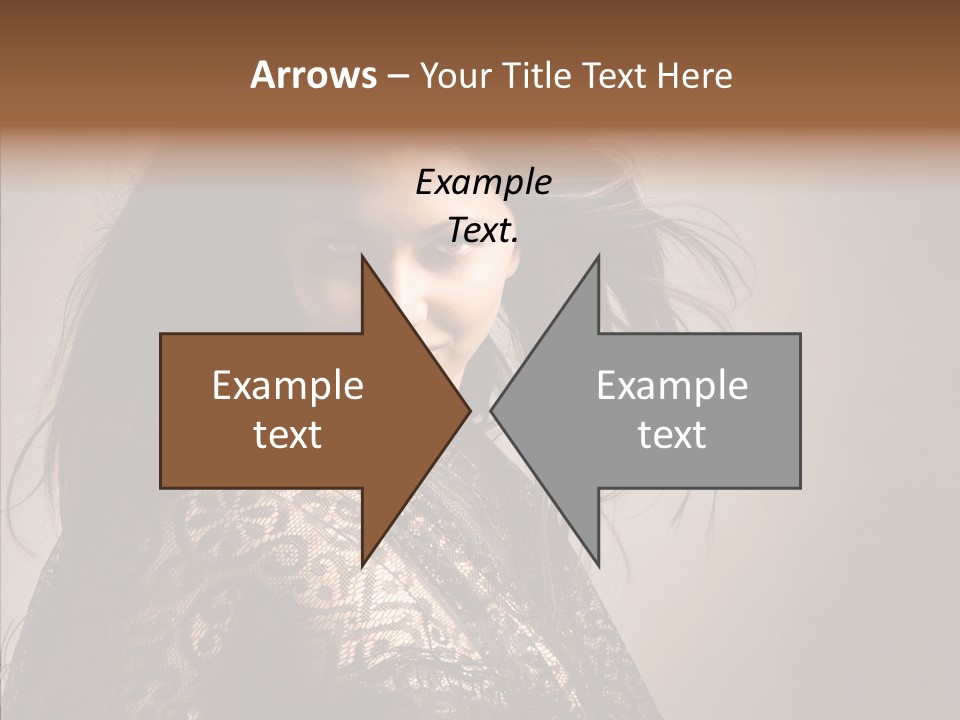 Brunette Young Elegance PowerPoint Template