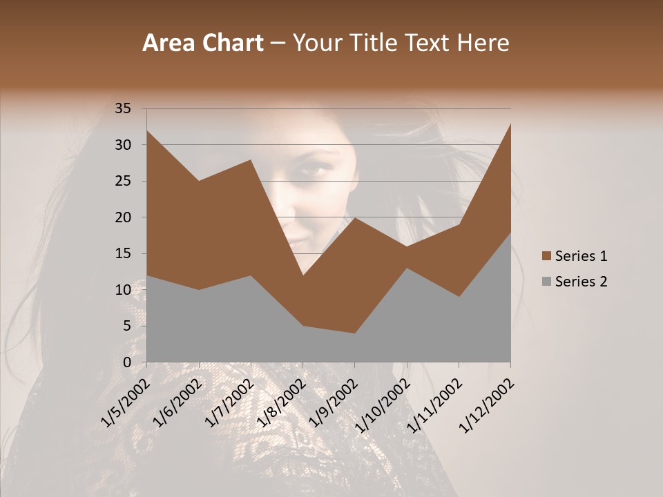 Brunette Young Elegance PowerPoint Template