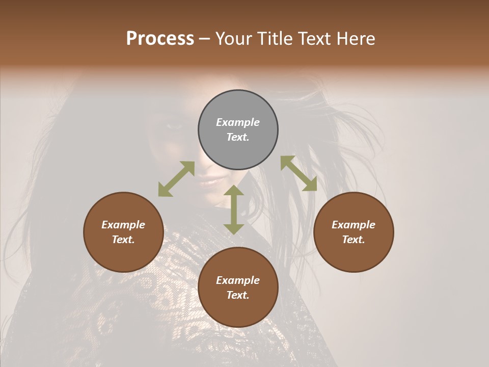 Brunette Young Elegance PowerPoint Template