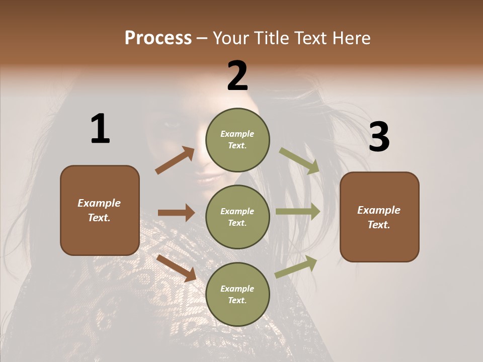 Brunette Young Elegance PowerPoint Template