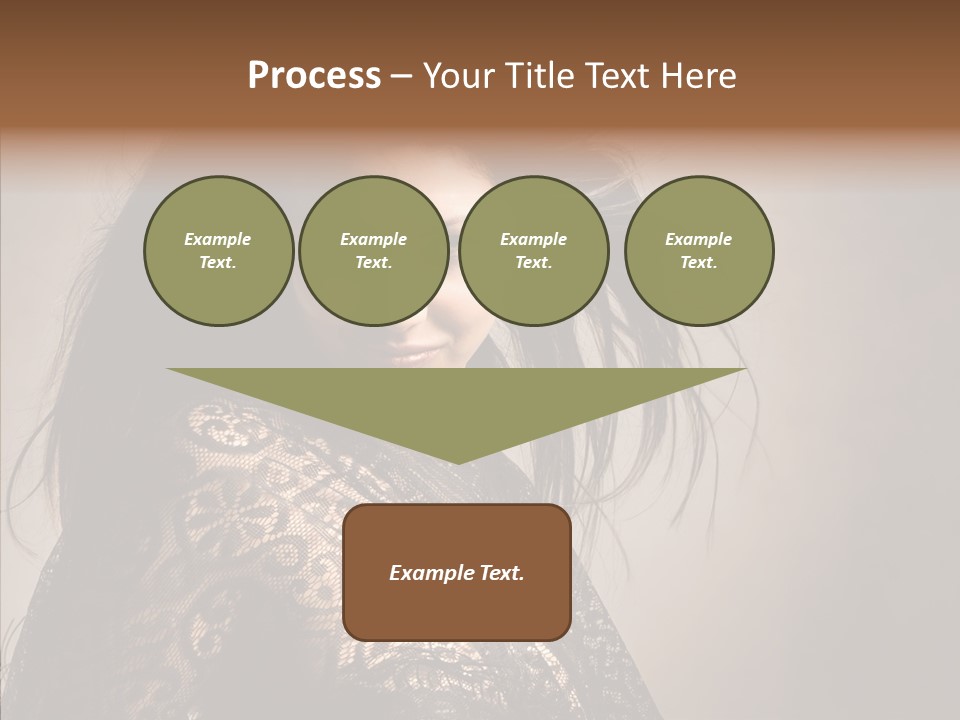 Brunette Young Elegance PowerPoint Template
