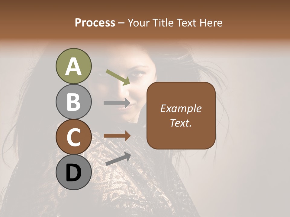 Brunette Young Elegance PowerPoint Template