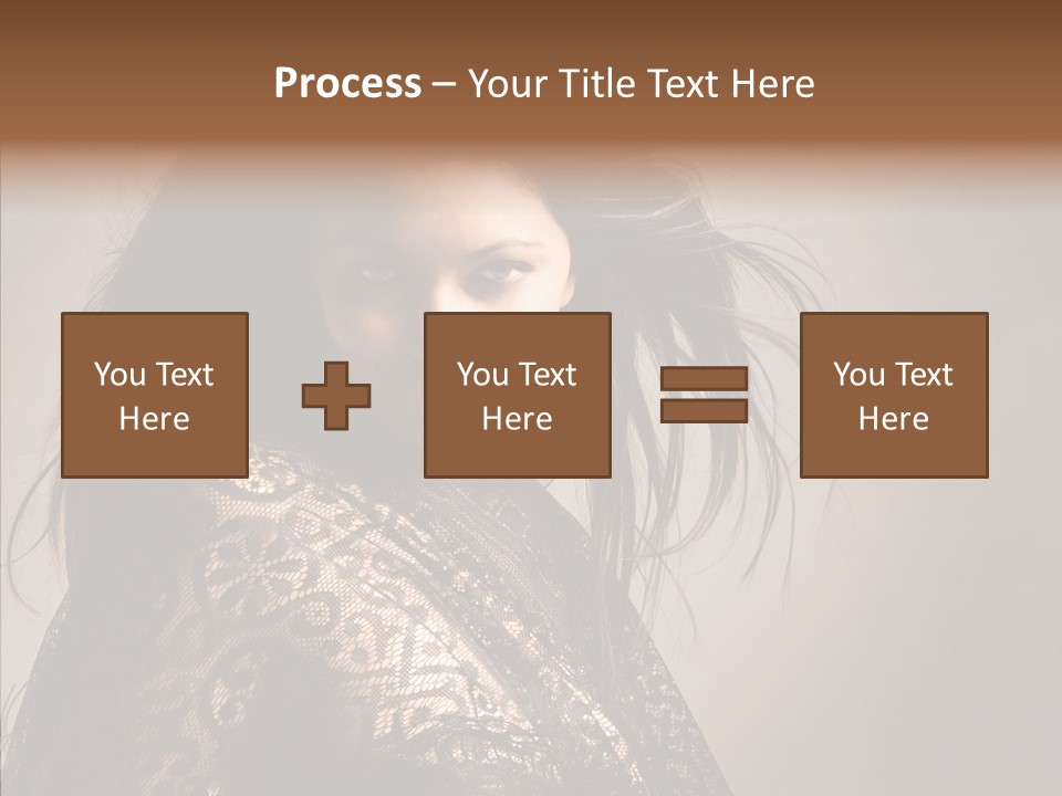 Brunette Young Elegance PowerPoint Template