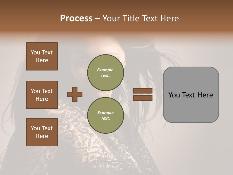 Brunette Young Elegance PowerPoint Template