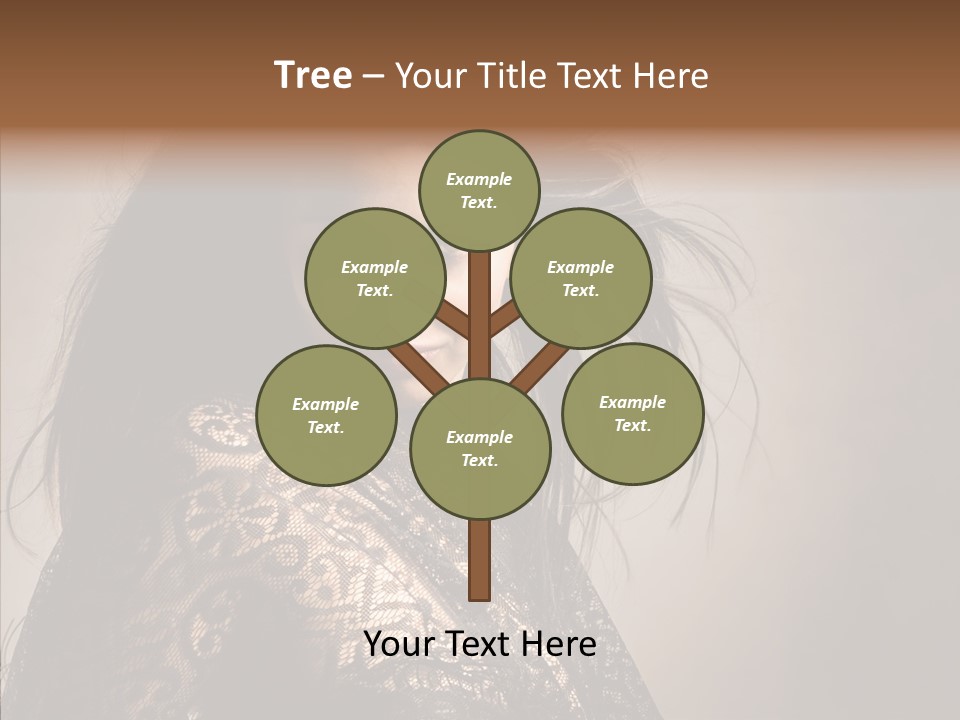 Brunette Young Elegance PowerPoint Template