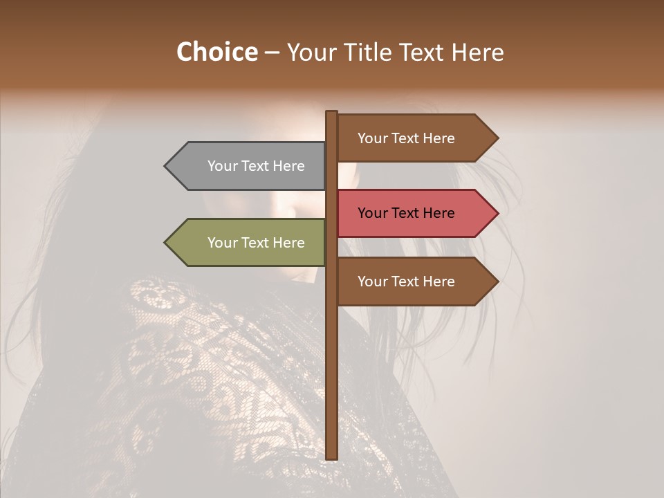 Brunette Young Elegance PowerPoint Template