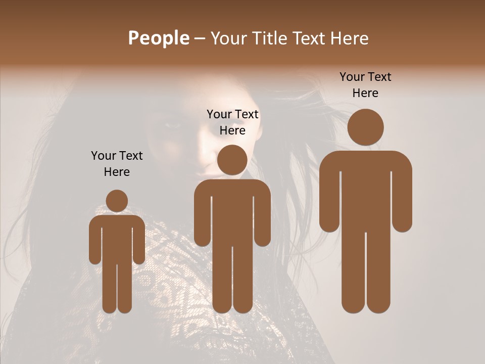 Brunette Young Elegance PowerPoint Template