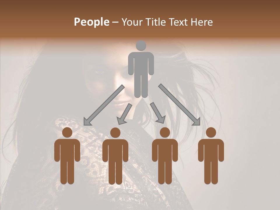 Brunette Young Elegance PowerPoint Template