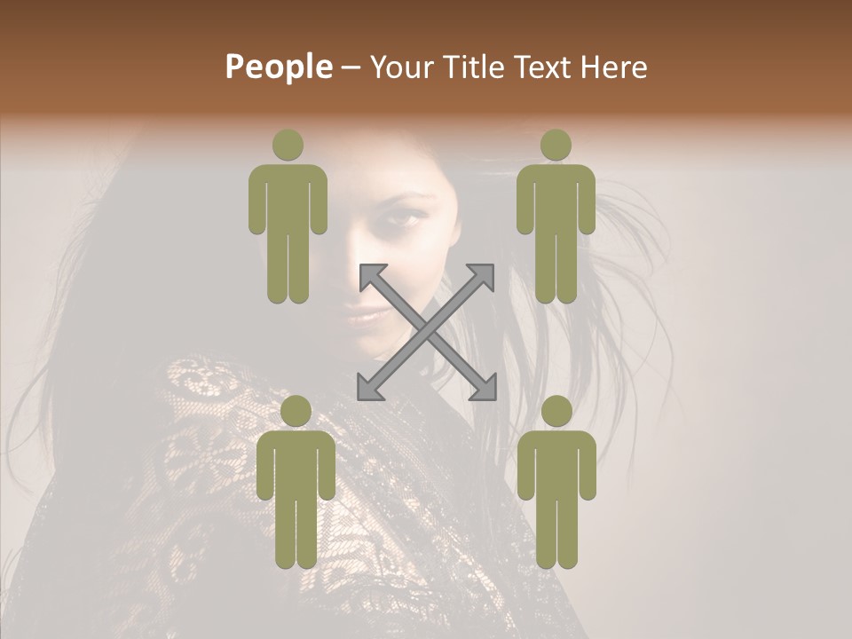 Brunette Young Elegance PowerPoint Template