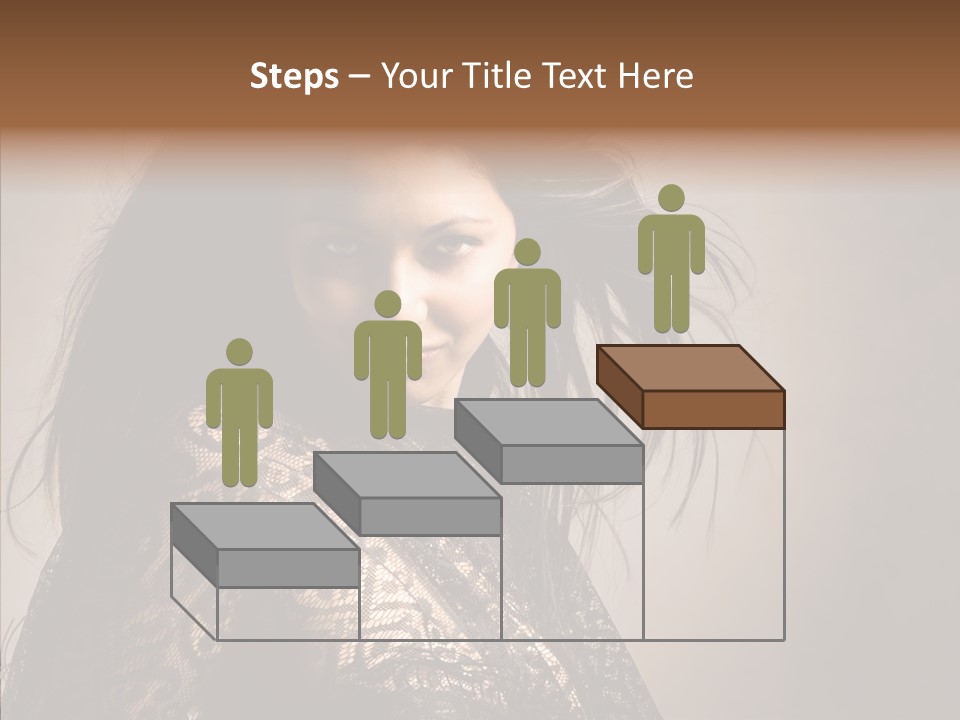 Brunette Young Elegance PowerPoint Template