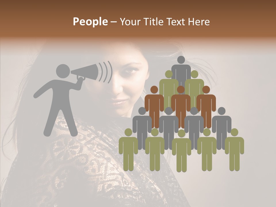 Brunette Young Elegance PowerPoint Template