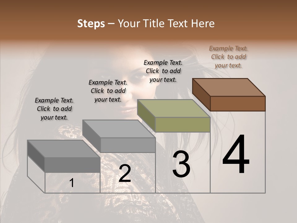 Brunette Young Elegance PowerPoint Template