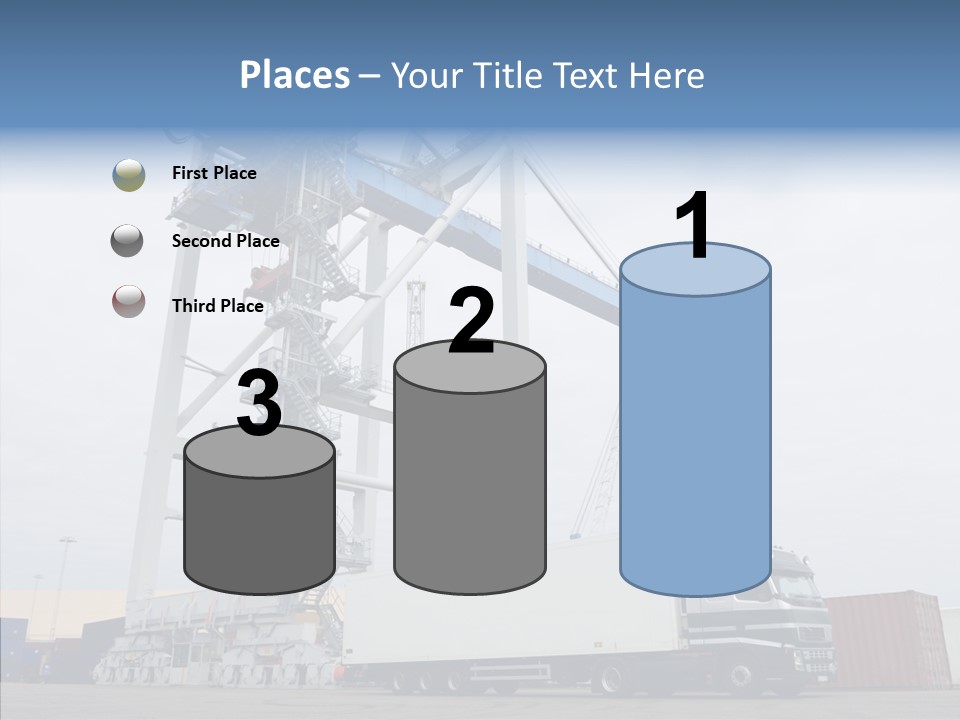 Deadline Trucking Semi Truck PowerPoint Template