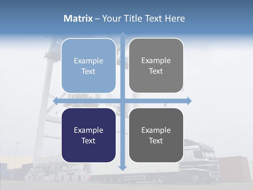 Deadline Trucking Semi Truck PowerPoint Template
