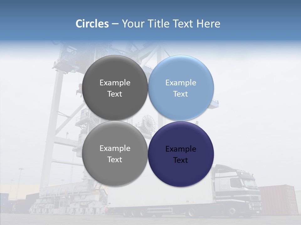 Deadline Trucking Semi Truck PowerPoint Template