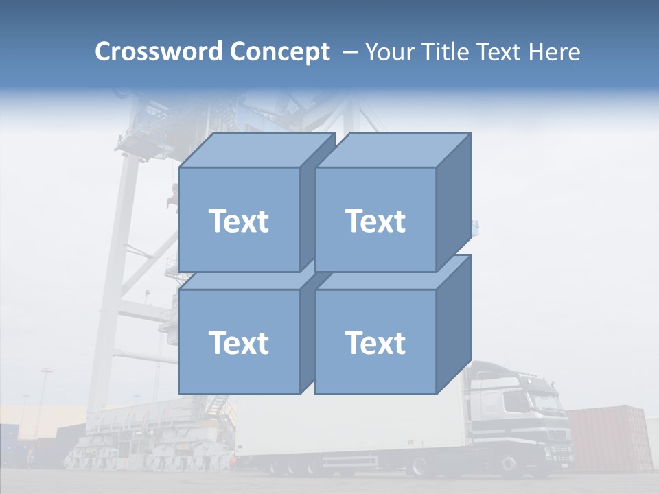 Deadline Trucking Semi Truck PowerPoint Template