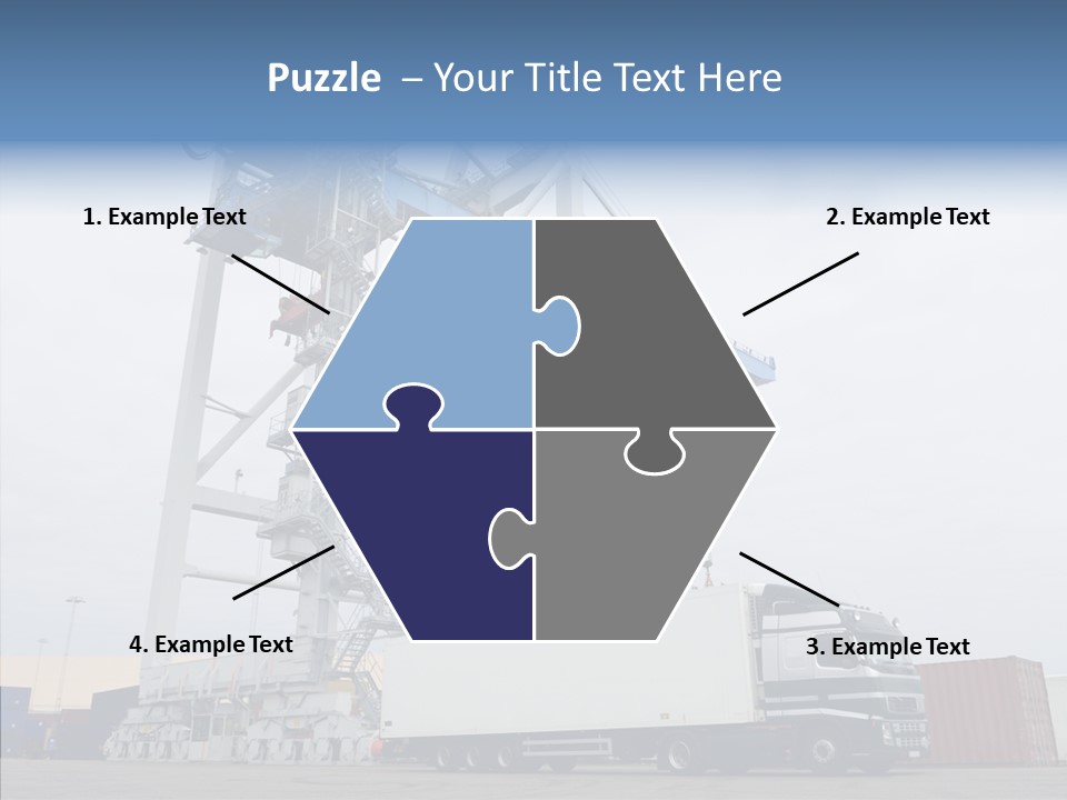 Deadline Trucking Semi Truck PowerPoint Template