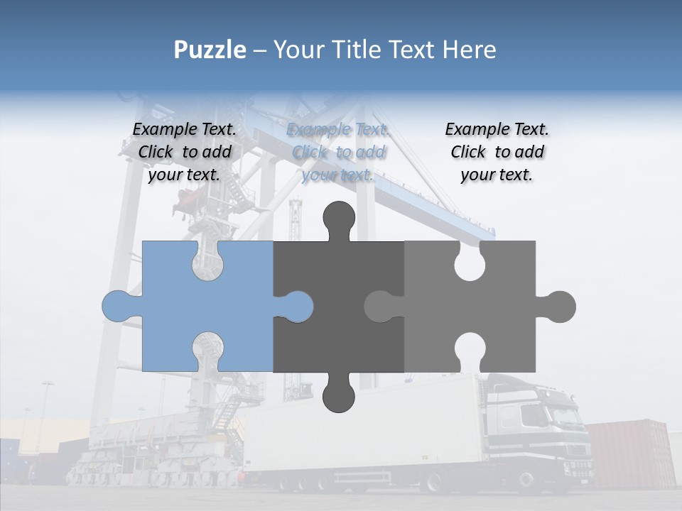 Deadline Trucking Semi Truck PowerPoint Template